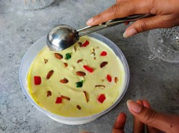 Rasmalai flavor ice cream recipe